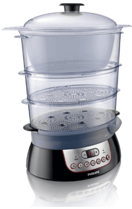 Electric food steamers have convenient pre-programmed settings.