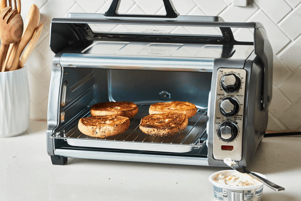 Conventional toaster ovens operate like regular ovens.