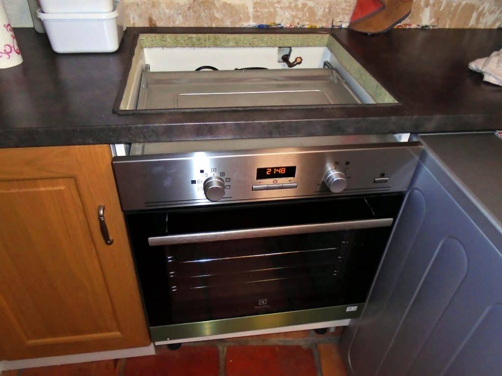 A durable oven with a stainless steel finish