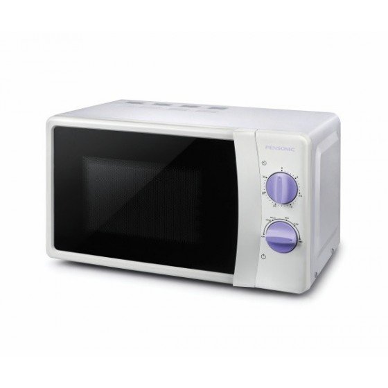 The white Panasonic Chef’s Like oven with light purple knobs. Cheap Microwave Malaysia - Shop Journey