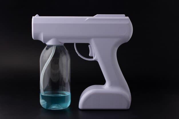 A handheld nano spray gun is easy to operate.