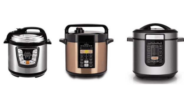 Pressure cookers and multi cookers come in different shapes and sizes depending on your needs.