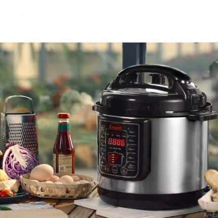 Durable corrosion-resistant electric pressure cooker.