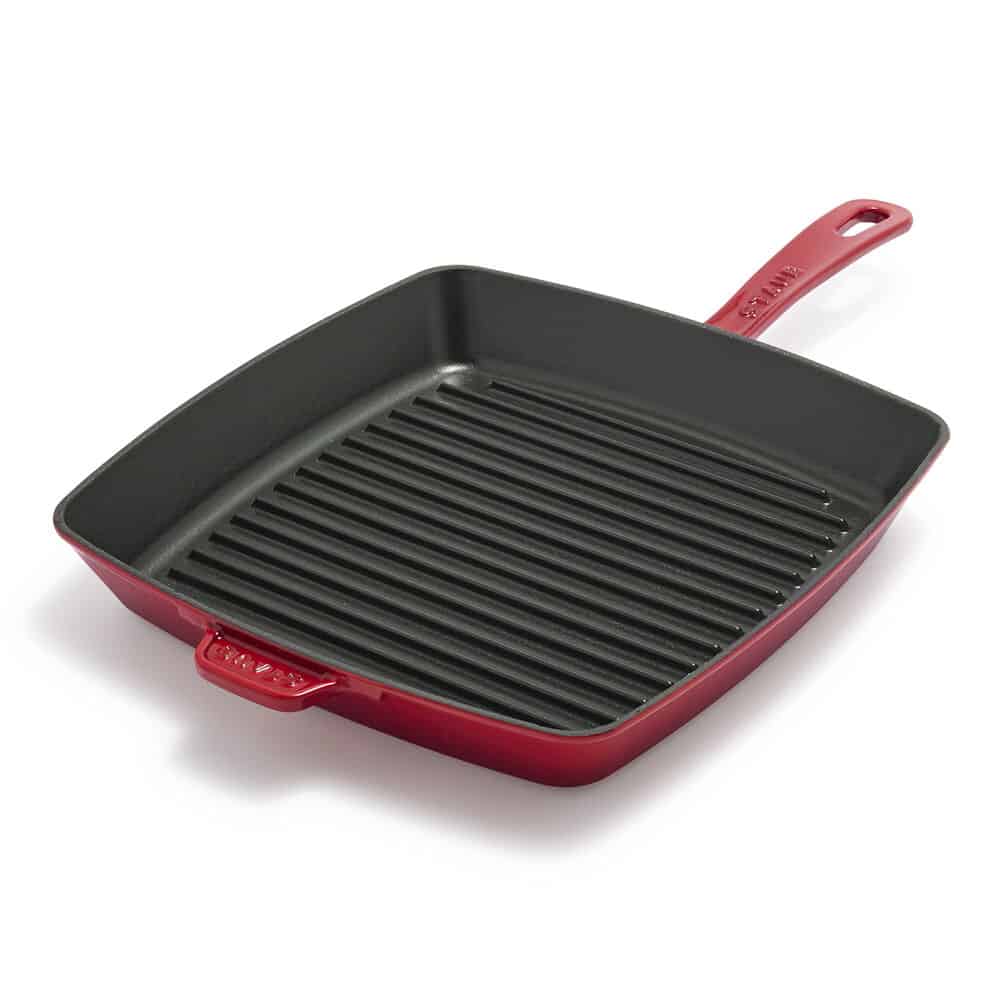 Grill pans have become really popular because they're convenient and easy to handle.