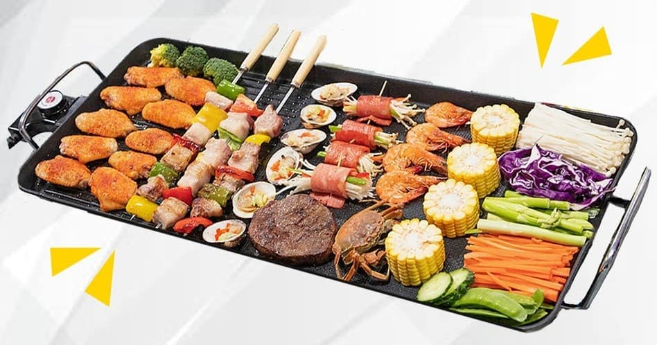 A multifunctional electric BBQ grill. Types of Grills Malaysia - Shop Journey
