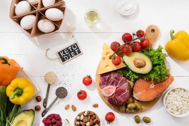 The keto diet emphasizes healthy fats and proteins.