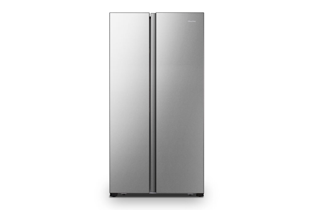Best Hisense refrigerator-Hisense Side by Side Silver Fridge (620L) RS666N4AC1