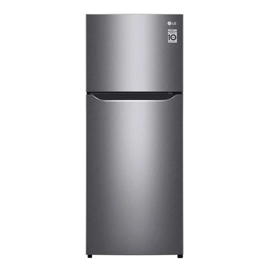 LG IEC Gross 516L Platinum Silver Fridge Top Freezer with Inverter Linear Compressor GN-C602HLCC - Best LG Refrigerator 