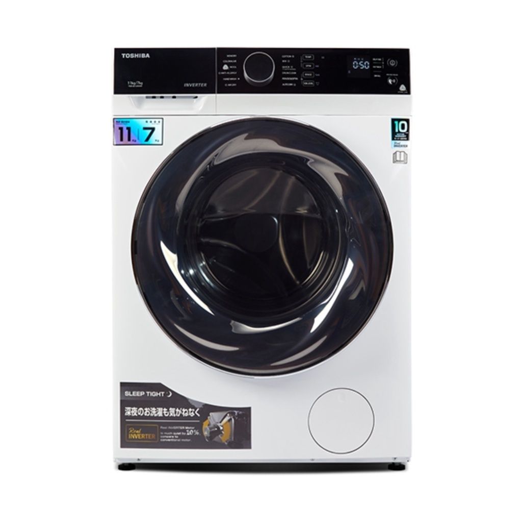Toshiba Washer 11KG / 7KG Dryer Inverter Front Load Washing Machine 2 in 1 Bj120M4M- Best Front Load Washing Machine Malaysia: Top Picks for 2023- Shop Journey