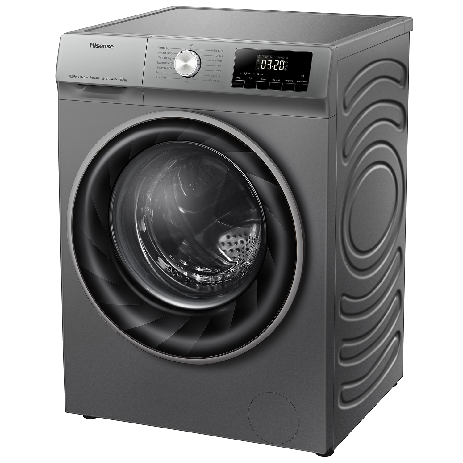 Hisense Dual Inverter Front Load 2 In 1 (8kg Washer and 5kg Dryer) WDQY8014EVJM - Best Washer Dryer Malaysia - Shop Journey