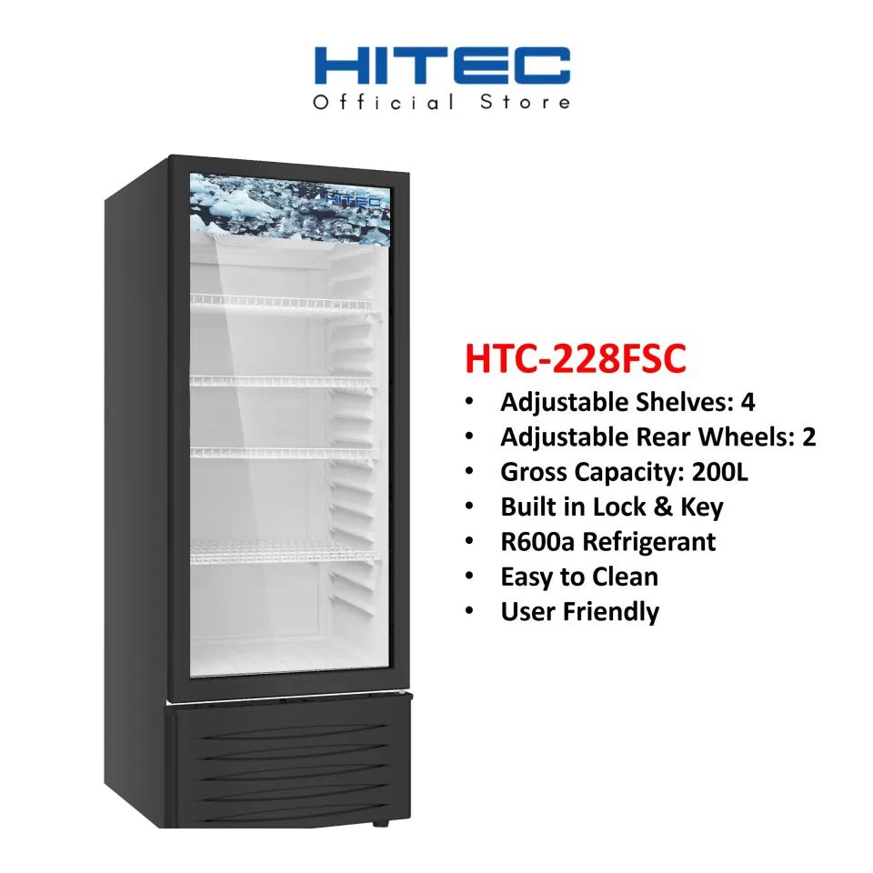 HITEC Chiller Display / Showcase (200L / 250L) HTC-228FSC HTC268FFC - 8 Peti Ais Chiller Di Malaysia - ShopJourney