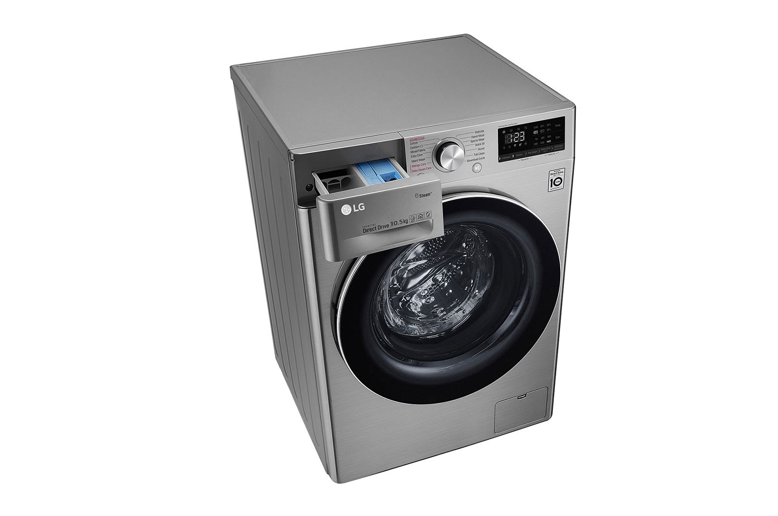 LG Front Load Washer with AI Direct Drive Steam (10.5kg) LG-FV1450S4W - ShopJourney
