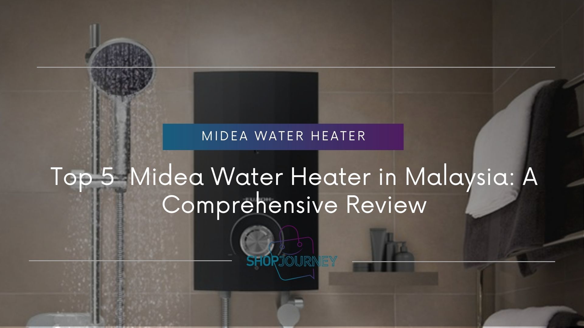 Midea water heater - shop journey