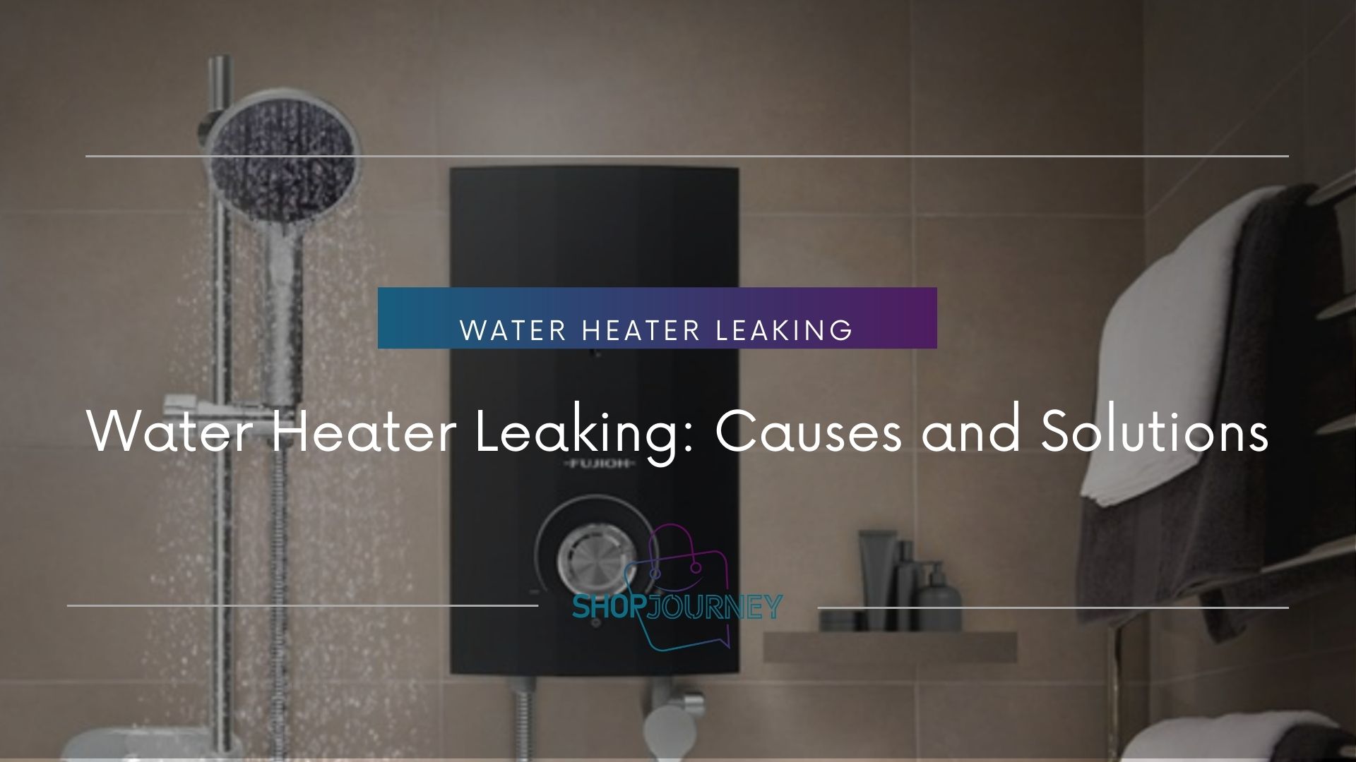water heater leaking - shop journey